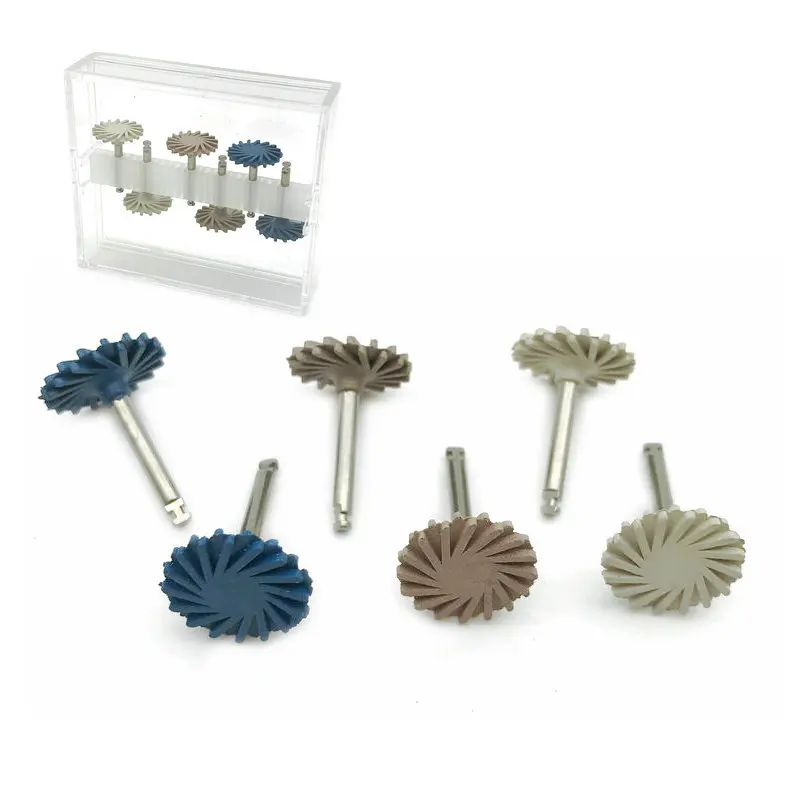 6 шт./компл. зубная композитная смола набор для полировки дисков спиральная