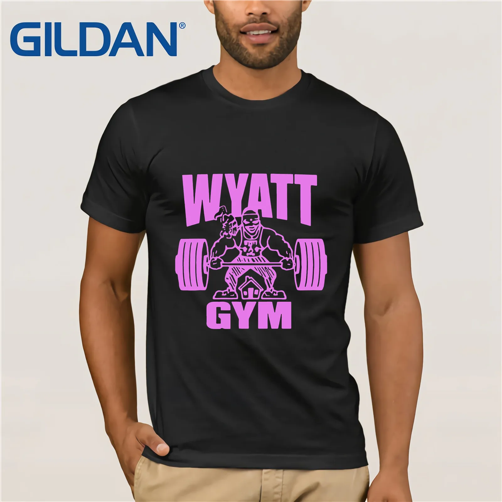 Bray Wyatt Gym 2019 Summer Men's Short Sleeve T-Shirt for Men Tops Casual Top Funny Tees Cotton T Shirt | Мужская одежда
