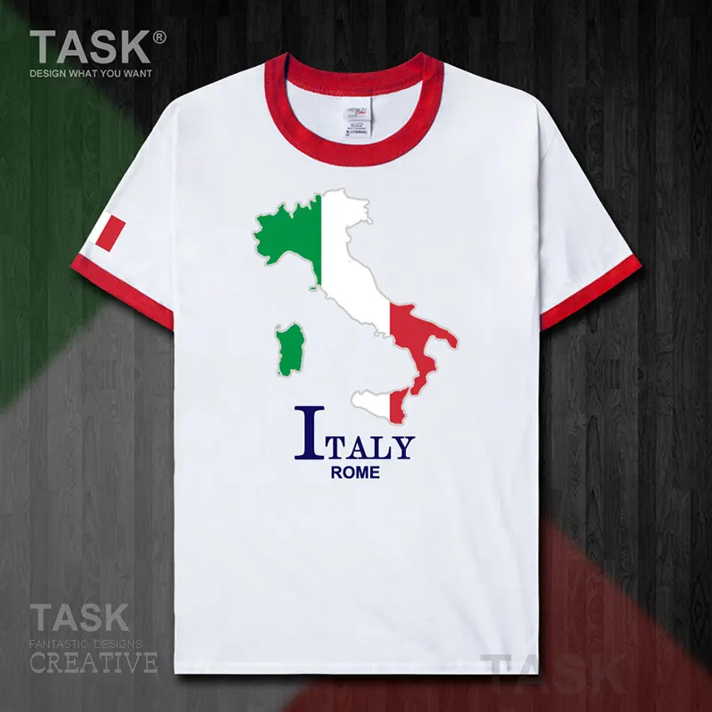 Итальянская итальянская мужская футболка в римском стиле новый топ модная