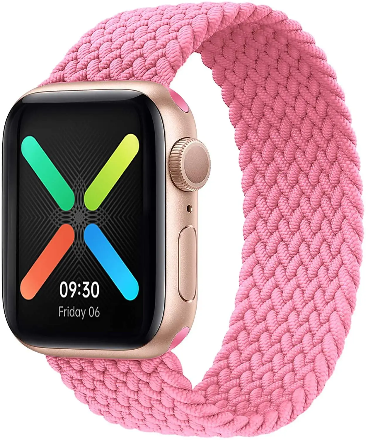 

iYoga Women's and Men's Woven single loop elastic band for Apple Watch strap 38 mm 40 mm 42 mm 44 mm Elastic sports wrist strap