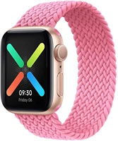 iyoga womens and mens woven single loop elastic band for apple watch strap 38 mm 40 mm 42 mm 44 mm elastic sports wrist strap