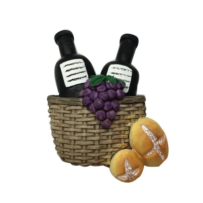 Полимерные магниты на холодильник Кухонное украшение для дома корзина томатов и