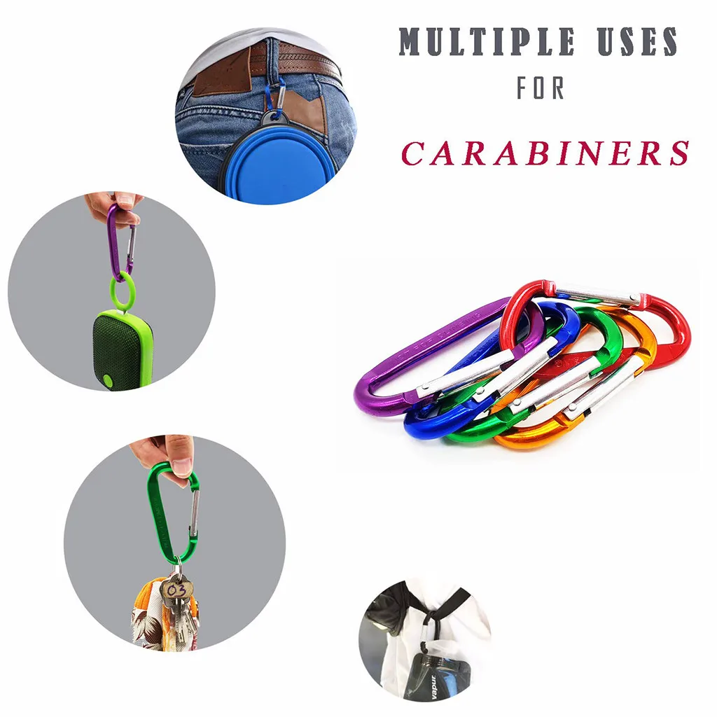 5 шт. новые аксессуары для скалолазания скоба брелок Пряжка из сплава упаковка