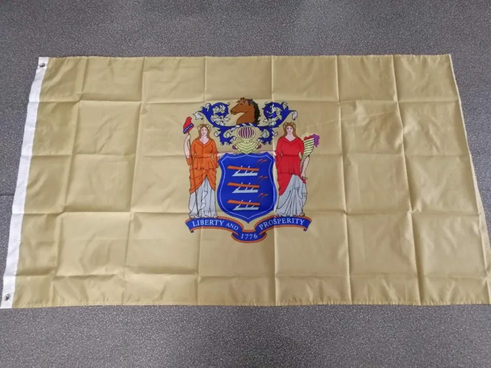 

Hot Sale 90x150cm Us Usa State New Jersey Flag