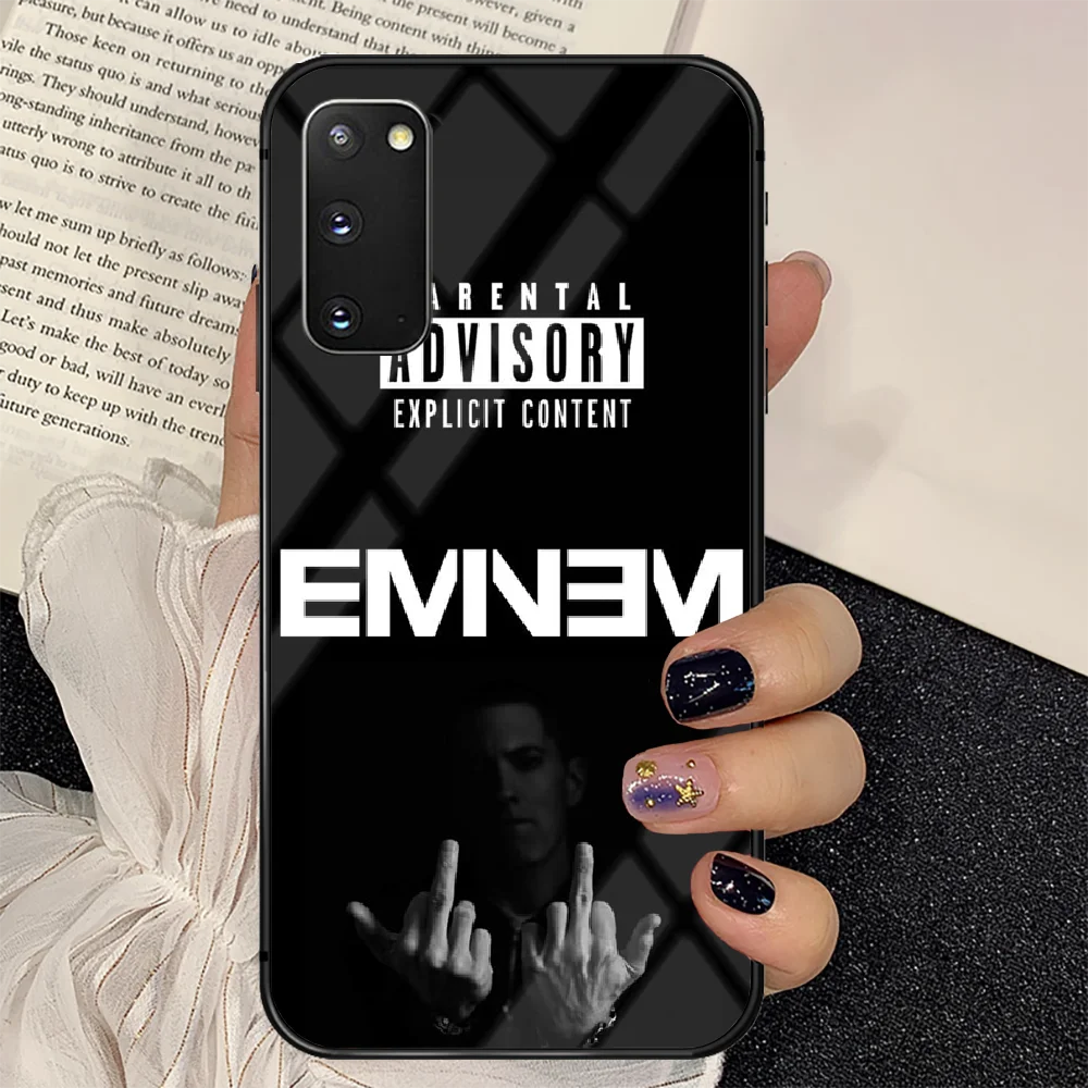 

Rapper Marshall Mathers Eminem Phone Tempered Glass Case Cover for Samsung Galaxy A M 12 20 21 30 31 40 50 51 52 70 71 72 E S