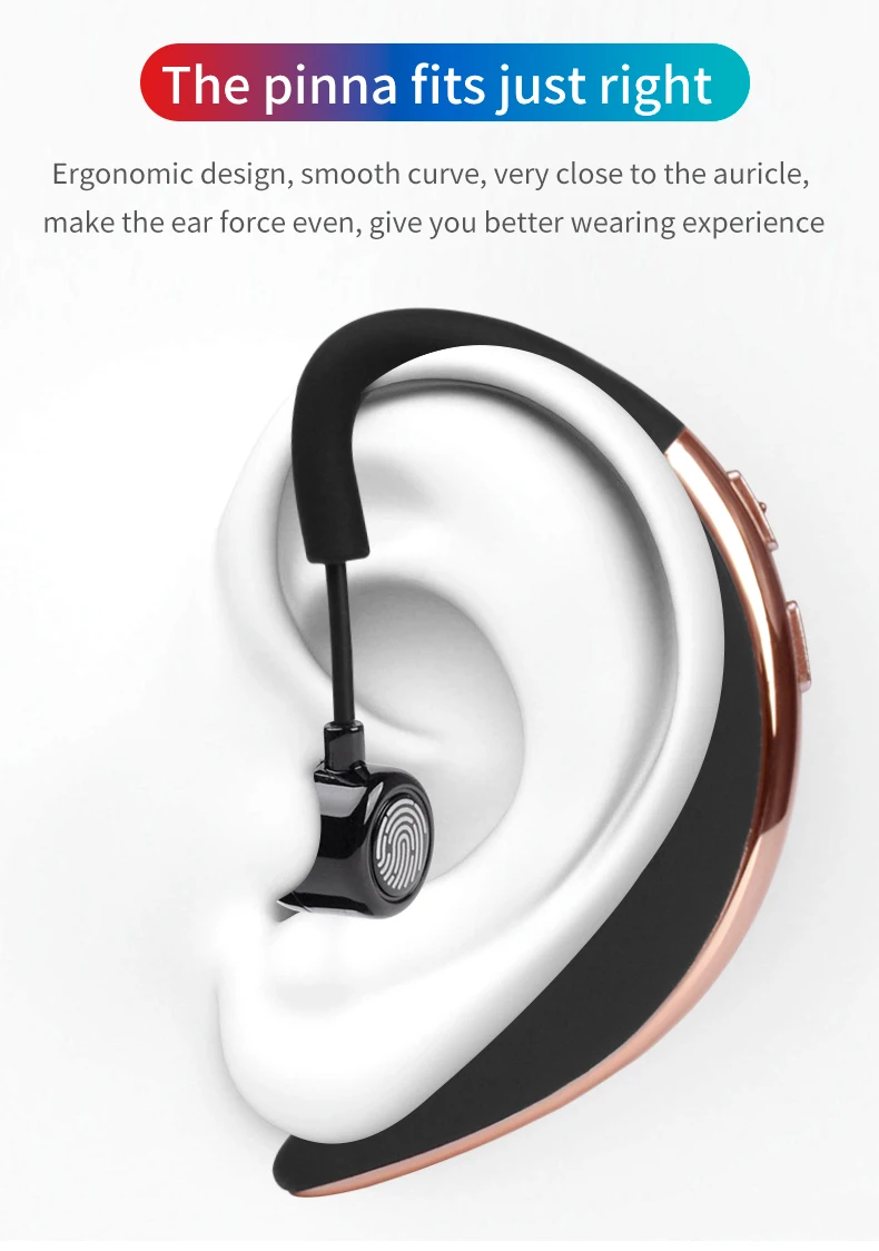 Новые наушники с громкой связью, бизнес Bluetooth, с микрофоном, голосовое управление, беспроводные наушники, Bluetooth гарнитура для вождения, шумоподавление