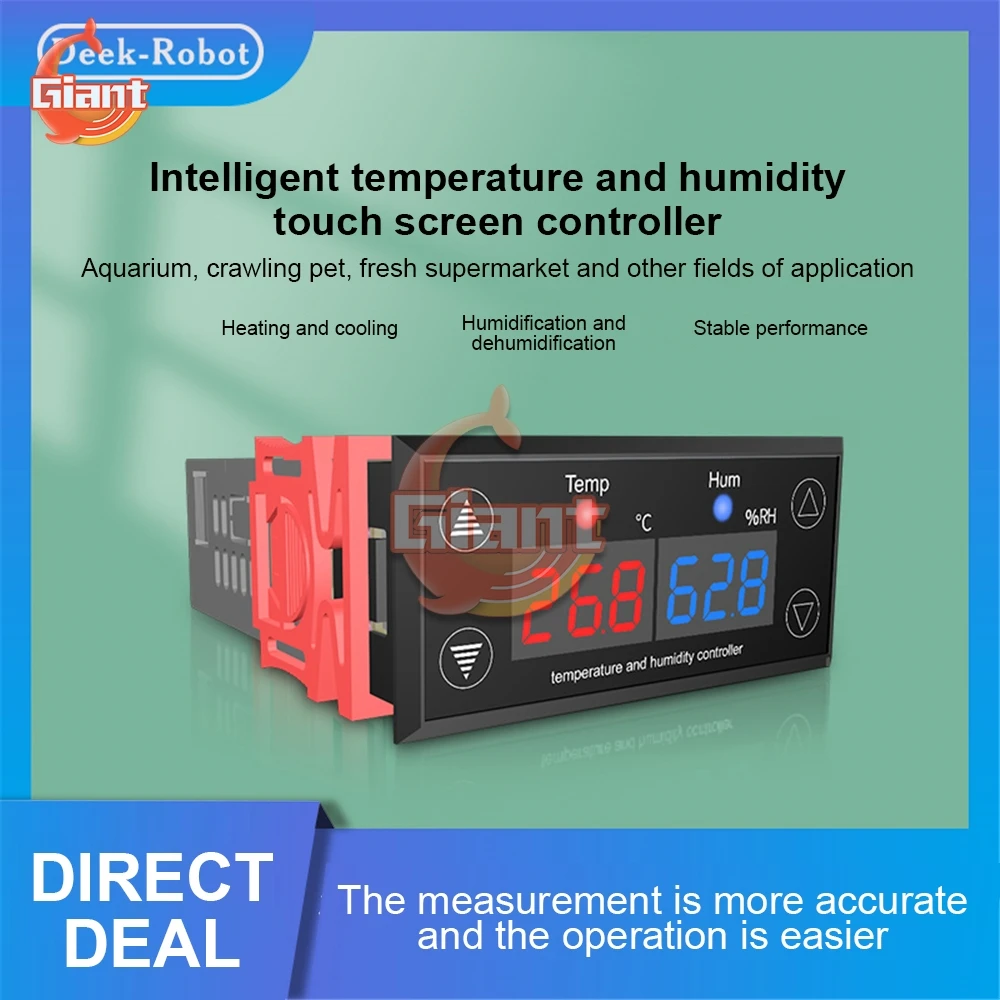 SHT2010 SHT2000 AC 110V-220V LCD Digital Hygrostat Thermostat Humidity Temperature Controller Regulator Heating Cooling Control |