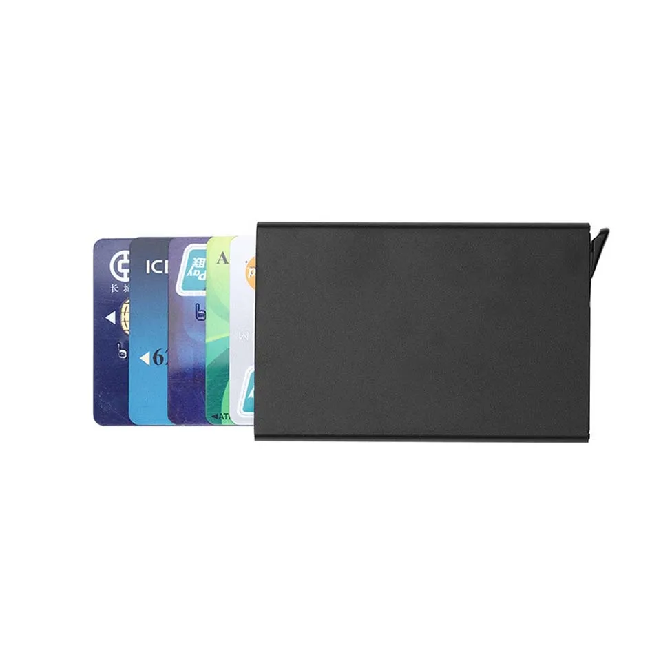 Металлический мужской держатель для карт из алюминиевого сплава RFID кредитных