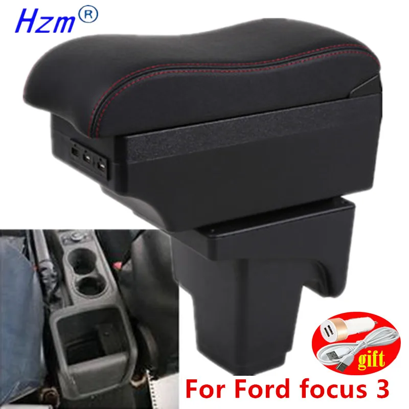 Подлокотник для Ford Focus 3 Mk3 2011 2012 2013 2014 2015 2016-on кожаный подлокотник рук центральная
