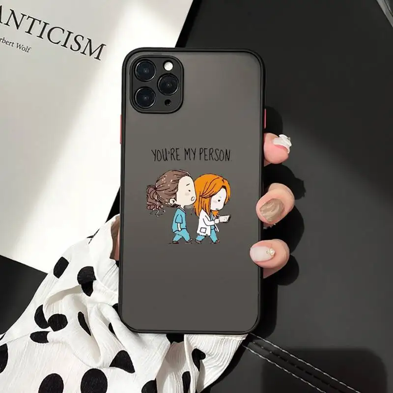 

Cartoon Medicine Doctor Nurse Phone Case matte transparent For iphone 7 8 11 12 plus mini x xs xr pro max cover