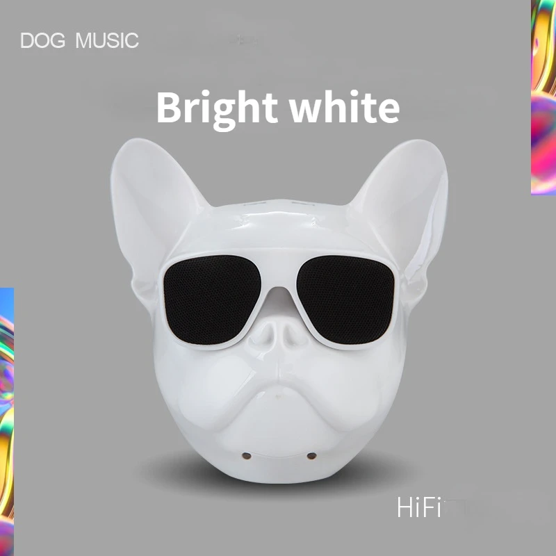 Portable Bluetooth Speaker 3D Model Bulldog HIFI Creative Cartoon Dog Outdoor Computer Subwoofer | Электроника