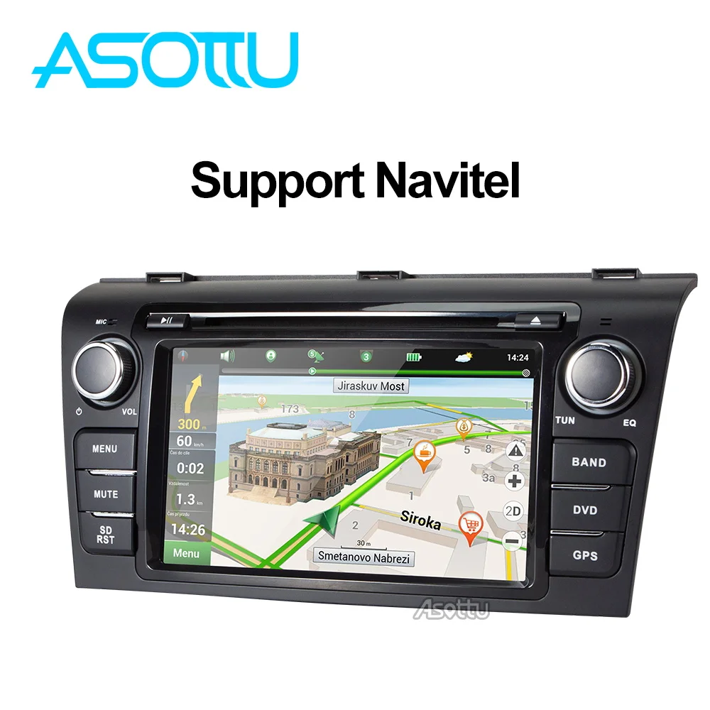 Автомагнитола Asottu с GPS навигацией android 9 0 для Mazda 3 2004 2005 2006 2007 2008 2009|Автомагнитолы| |