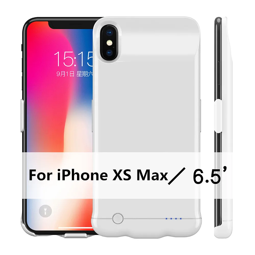 6200 мАч чехол для зарядного устройства для iPhone XS Max power чехол 5200 мАч портативный резервный внешний аккумулятор чехол для iPhone XR чехол для зарядки