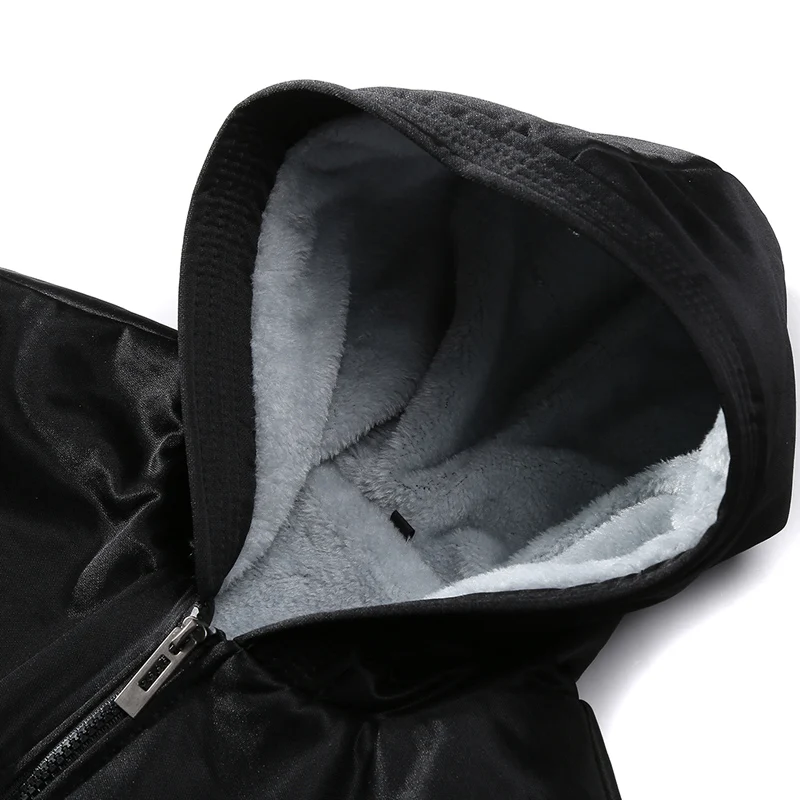 Новая брендовая одежда зимняя куртка с капюшоном Мужская теплая Толстая