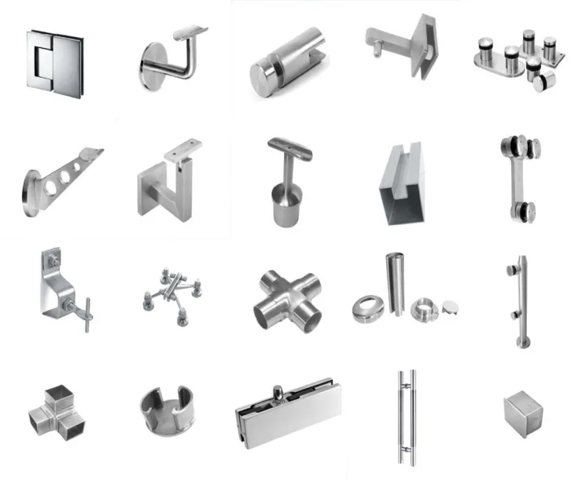 Аксессуары для стеклянных лестниц Бесплатная доставка нержавеющая сталь 304 #