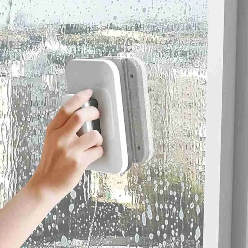 

1pcs Magnetic Window Brush Double Sided Cleaner Brush Magnetic Glass Wiper For Washing Home Cleaning Tool Magnetic Window Brush