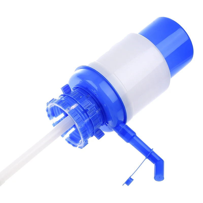 Питьевой воды Ручной пресс насос для бутилированной диспенсер офис синий белый |