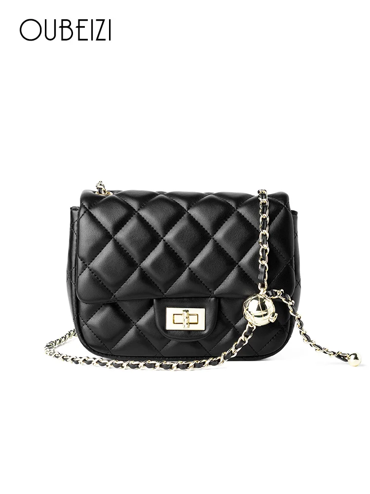 

Xiao Xiangfeng Golden Ball Bag 2020 New Tidal Little ck Women's Bag 100 Ringer Chain Pack 2021 One-Shoulder Sloping Bag