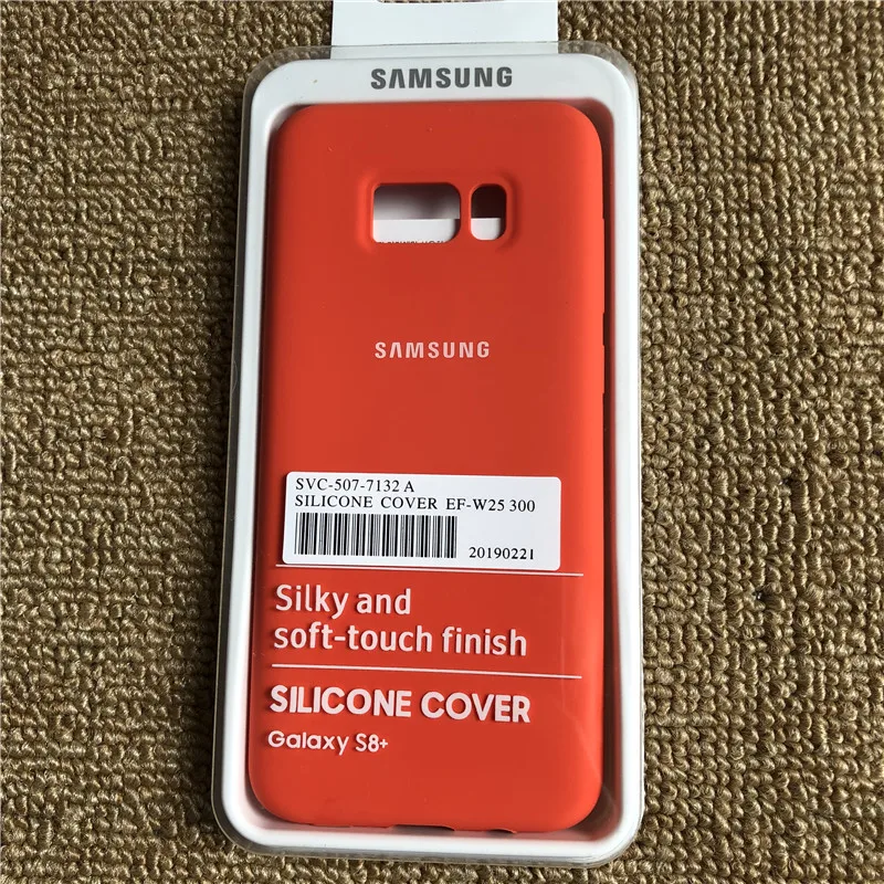 Чехол для samsung Galaxy s8 s8plus, закрытый силиконовый чехол, мягкий сенсорный, полный защитный чехол для Galaxy s8/8+ с коробкой - Цвет: orange