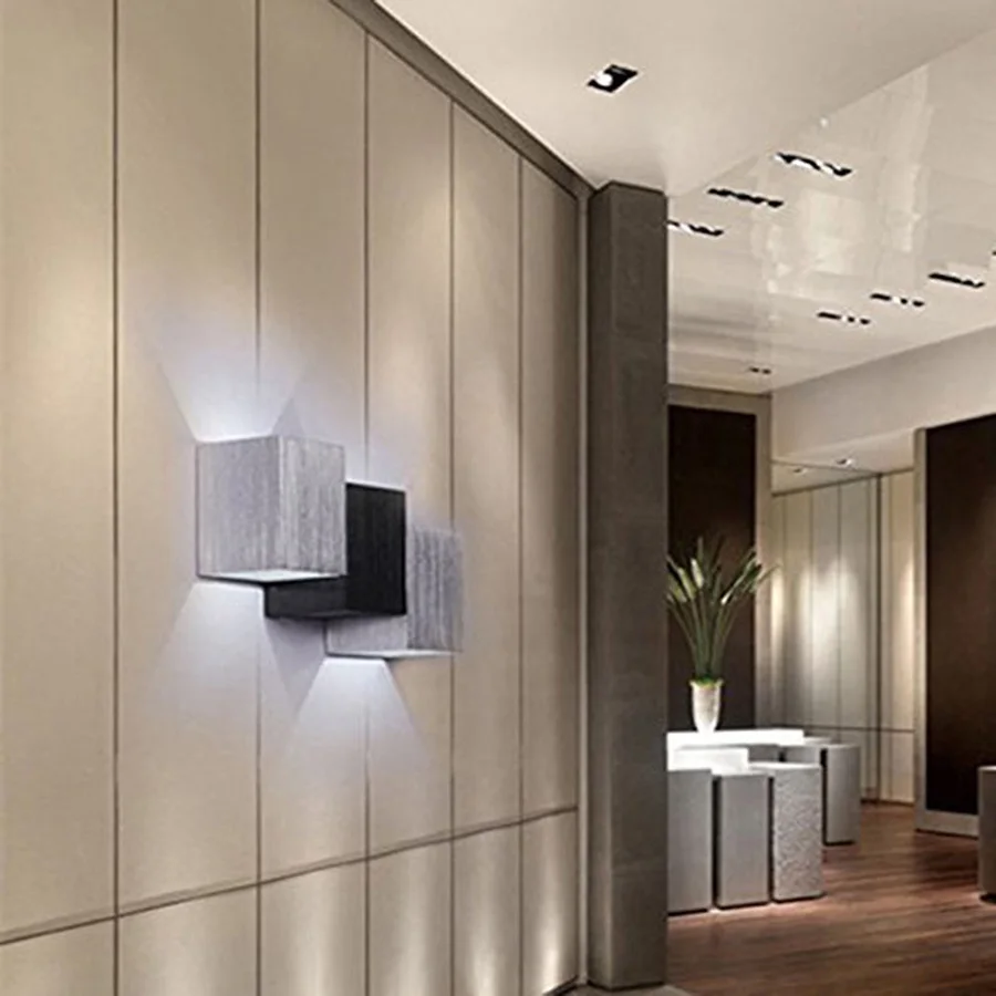 

2W 6W LED Wall Sconce Lights Aluminum LED Wall Light for Bedroom Living Room Hall Porch Walkway Decor Fixture Wall Sconce Light