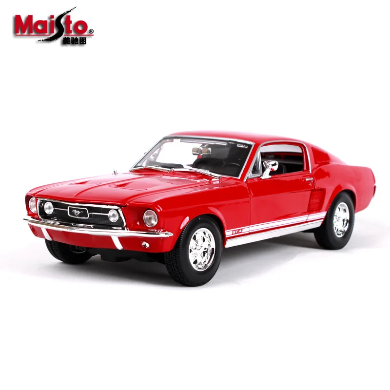 

Maisto 1:18 1967 Ford Mustang GTA car alloy car model simulation car decoration collection gift toy Die casting model boy toy