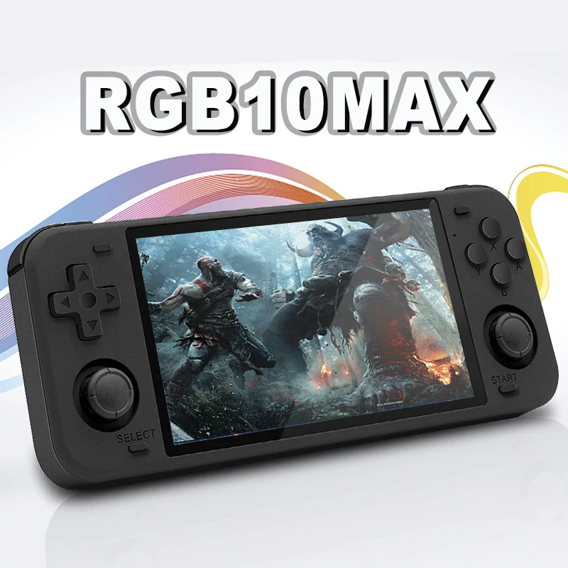 

Powkiddy RGB10 Max 5.0Inch Retro Open Source System Handheld Game Players RK3326 IPS Screen 3D Rocker Consoles for Adults Kids