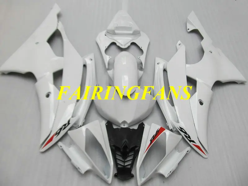 Комплект обтекателей для YAMAHA YZFR6 08 09 10 11 12 15 YZF R6 2008 2012 2015 YZF600 белые Обтекатели