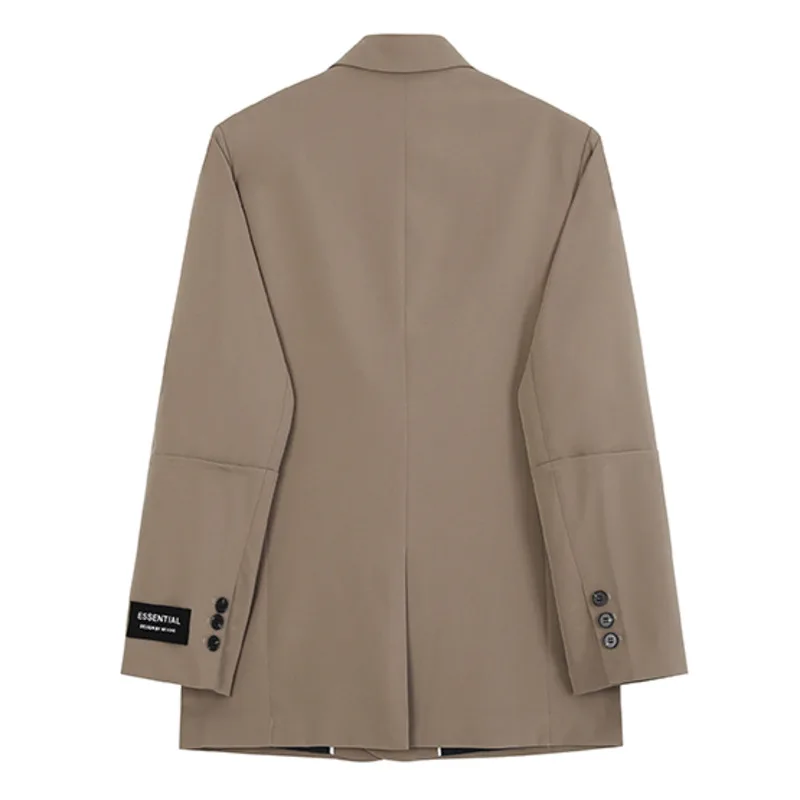 

IEFB Loose Casual Suit Coat Men's Trend Handsome 2021new Korean Tide Single Button Causal Label Cuff Loose Blazers 9Y6501