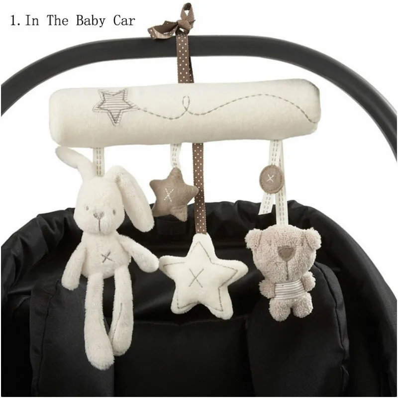 Симпатичные детские погремушки на коляску подвесные игрушки в форме кролика