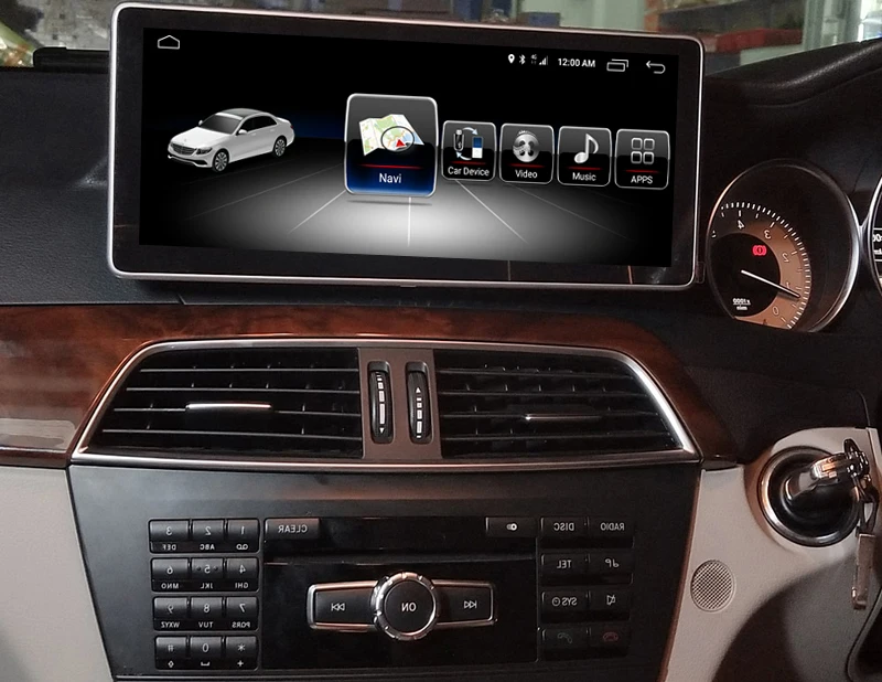 Автомобильный видео экран для правого привода Mercedes Ben z C CLASS W204 2011 2012 2013 4G ram 64G rom