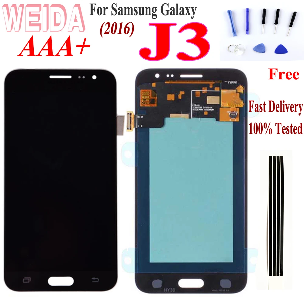 Сменный ЖК дисплей для Samsung Galaxy J3 5 0 дюйма в сборе сенсорный дигитайзер 2016 J320