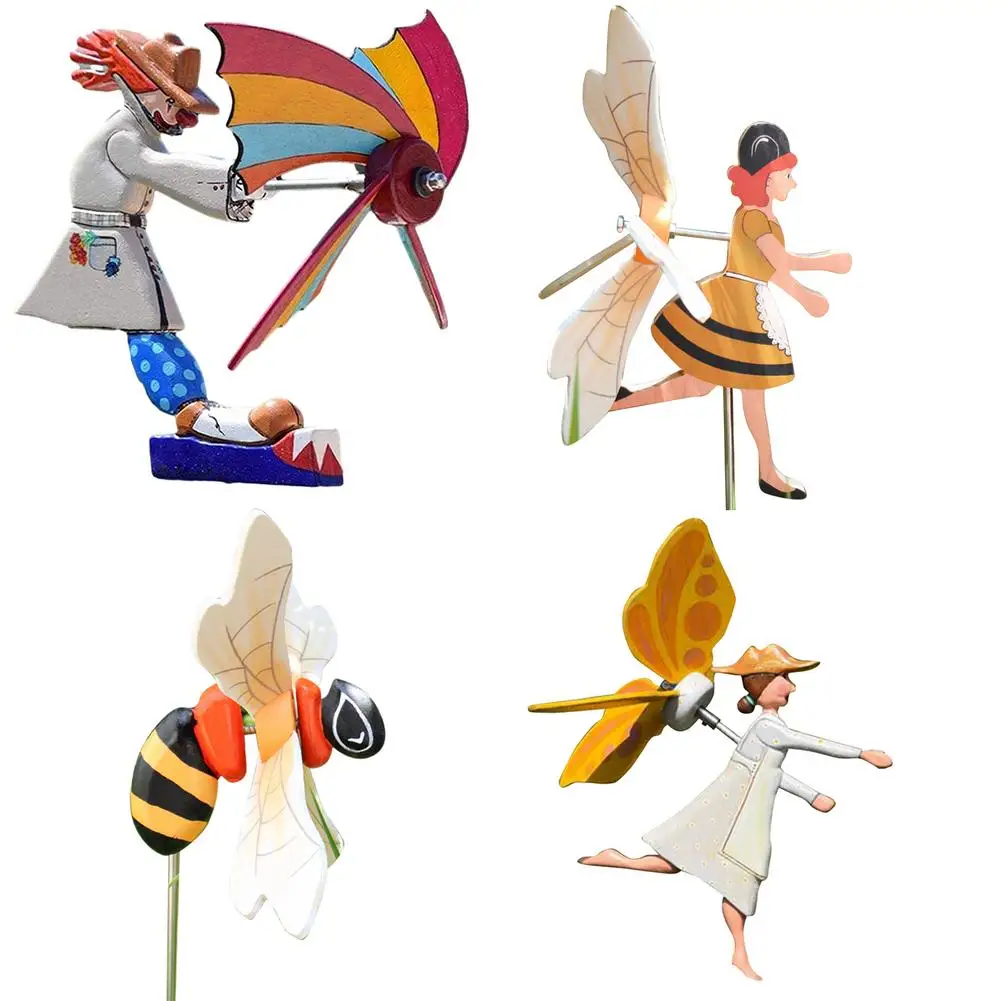 

Funny Outdoor Statue Clown Windmill Garden Crafts Ornament Individual Courtyard Indoor And Outdoor Handicrafts
