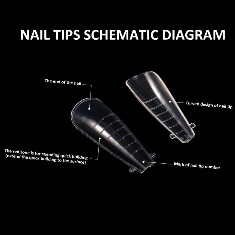 Изогнутые топовые формы быстросъемные двойная форма для ногтевой системы