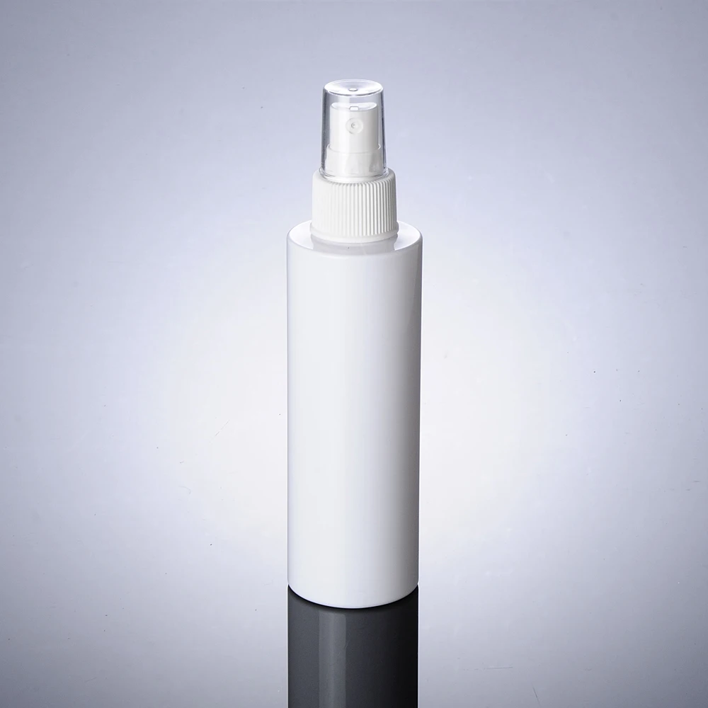 Прозрачная/белая пластиковая бутылка для ПЭТ 150 мл черный и белый распылитель