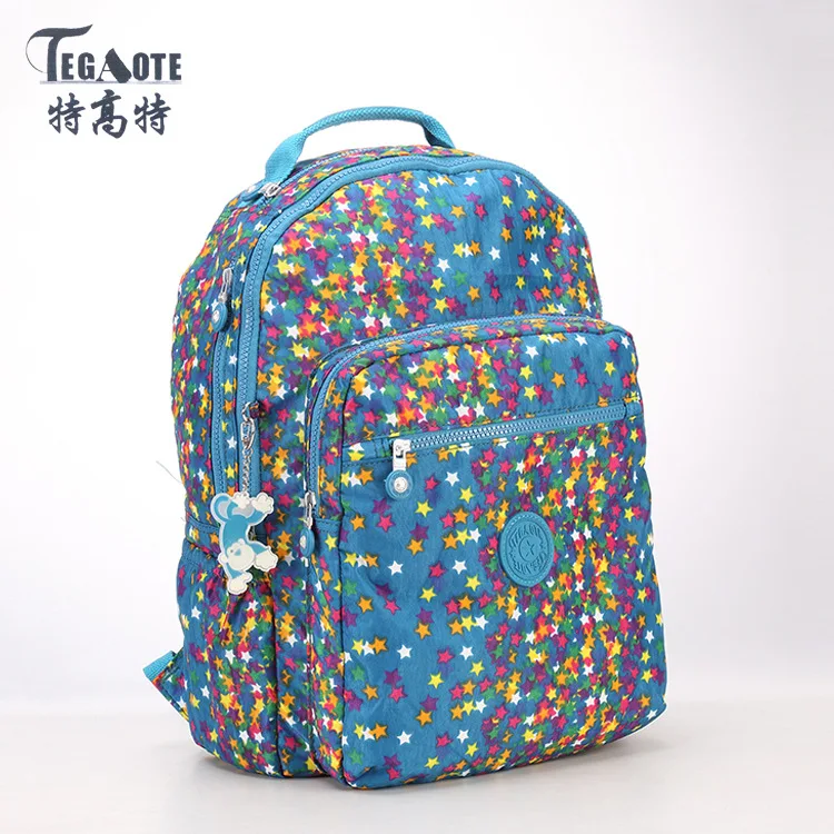 TEGAOTE, женский рюкзак для девочек-подростков, нейлоновые рюкзаки, Mochila Feminina, женский рюкзак для путешествий, школьный рюкзак, Sac A Dos - Цвет: 13
