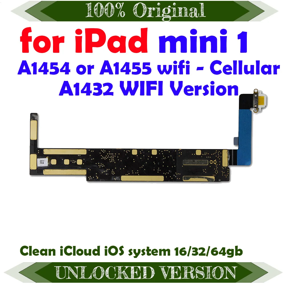 Оригинальная разблокированная материнская плата A1432 wifiVersion A1454 или A1455 icloud для Ipad