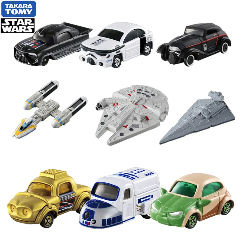

Takara Tomy Cars Star Wars Millennium Yoda White Soldier Black Soldier Starship Metal Diecast Ornament Model Car Birthday Gift