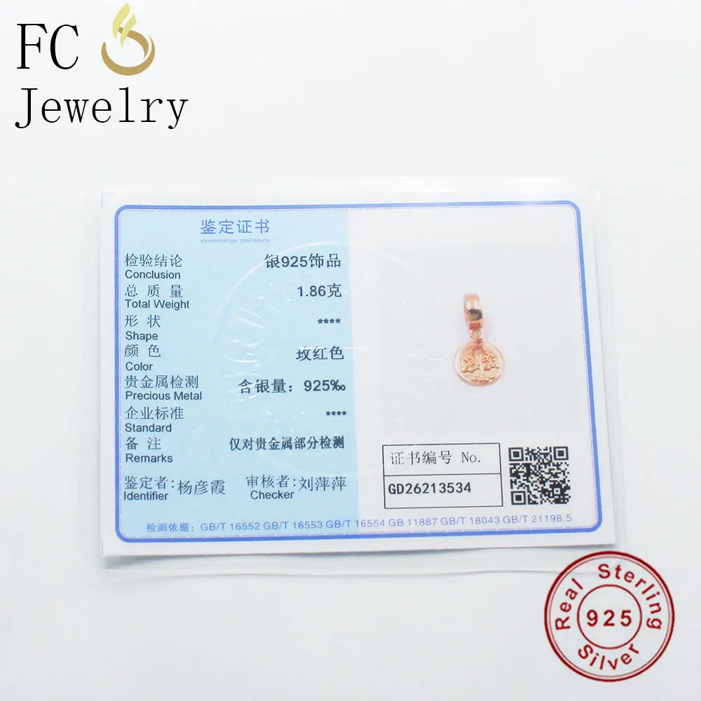 FC Jewelry подходит для оригинального бренда очаровательный браслет 925 пробы серебро