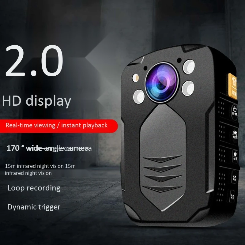 

Work Site Recorder Law Enforcement Professional HD Field Recorder Portable HD Video and o Camera US Plug