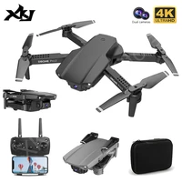 xkj rc drone 4k hd dual camera professional aerial photography dron height hold foldable quadcopter for kid gift toys