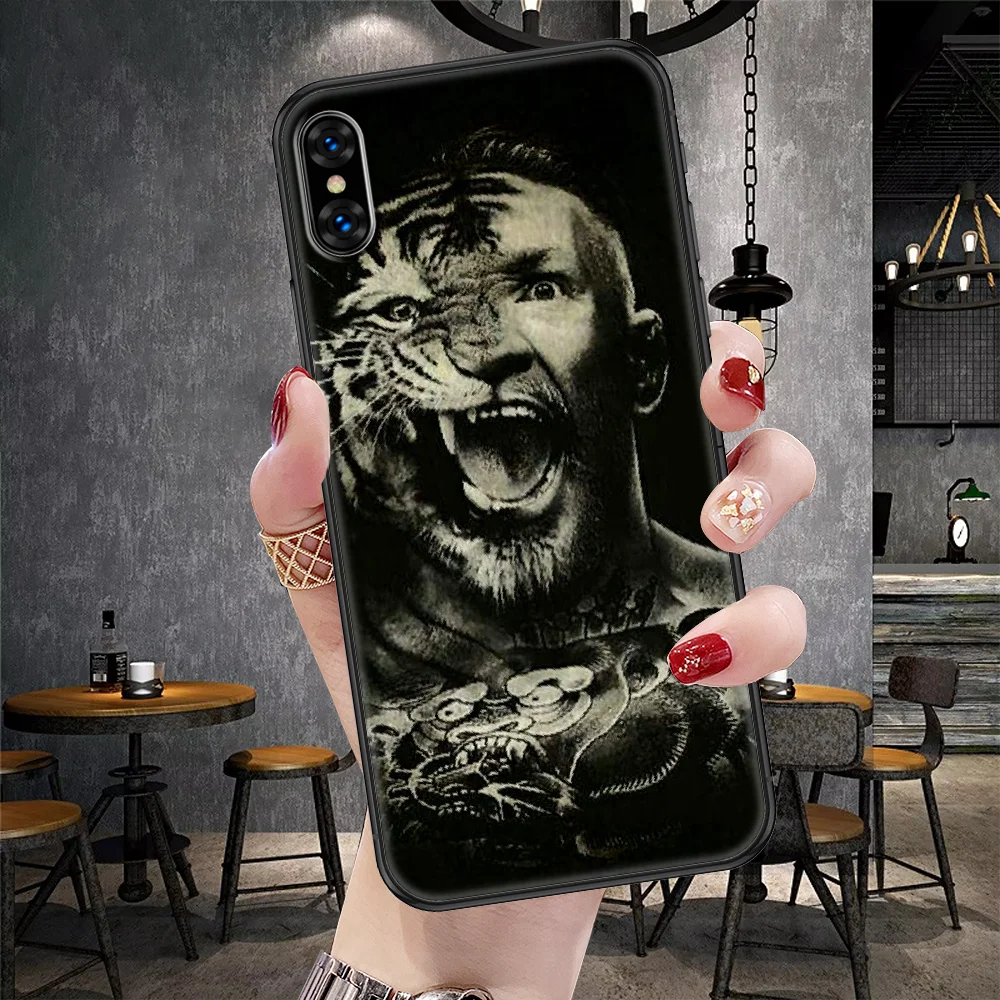 Чехол для телефона Boxing Conor McGregor для iPhone 5 5S SE 2 6 6S 7 8 11 12 Mini Plus X XS XR Pro Max черный 3D задняя крышка красивая оболочка.