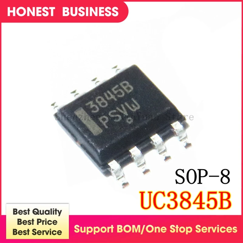 

10PCS/lot UC3845B UC3845 3845B SOP-8 new original In Stock