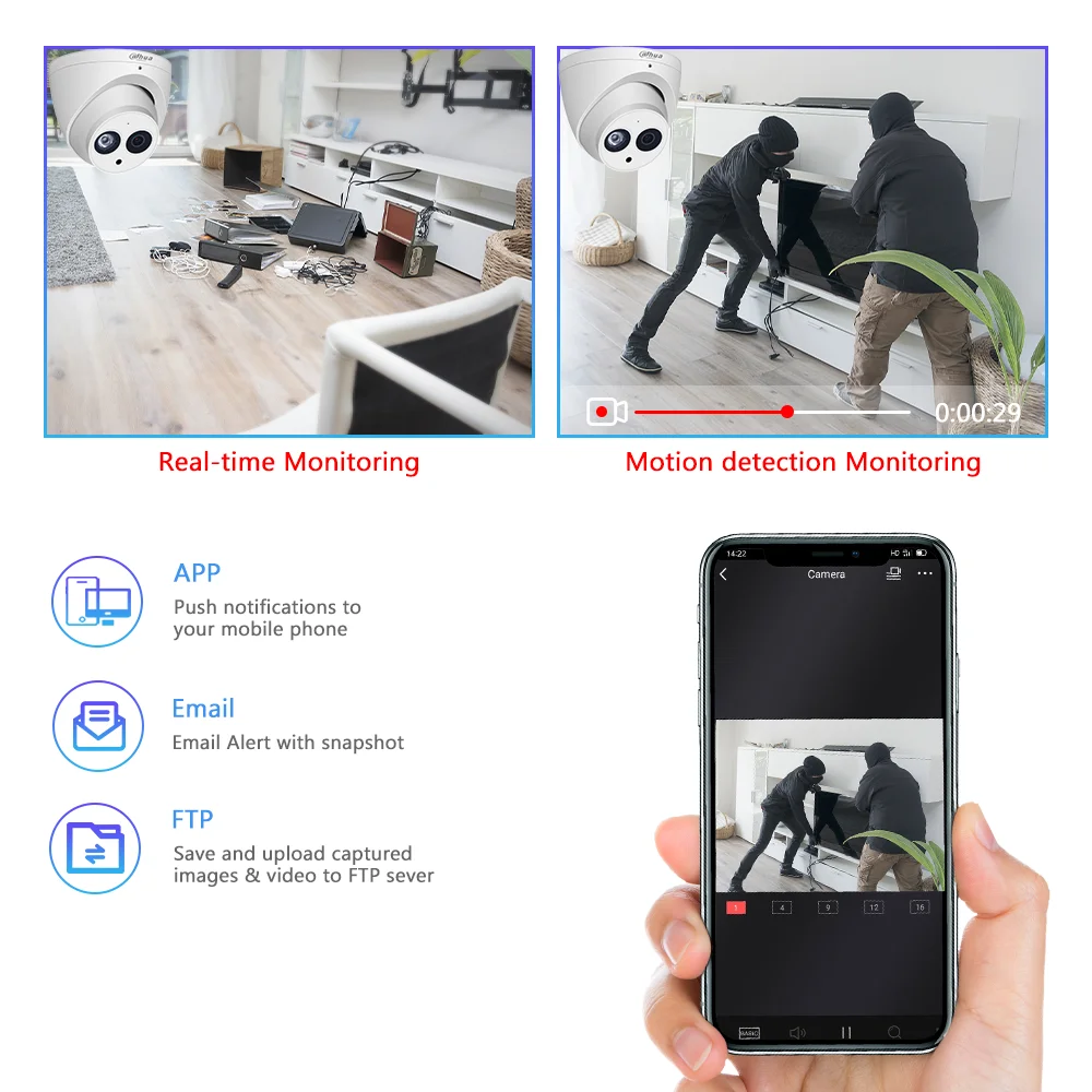 Сетевой видеорегистратор Dahua 4K наблюдения 4CH 8CH POE IP Камера комплект 6MP IPC HDW4631C A NVR4104