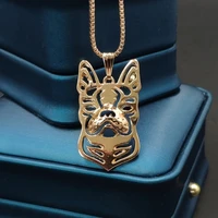 boho chic alloy boston terrier necklace fashion cartoon dog pendant golden color plated gift box available