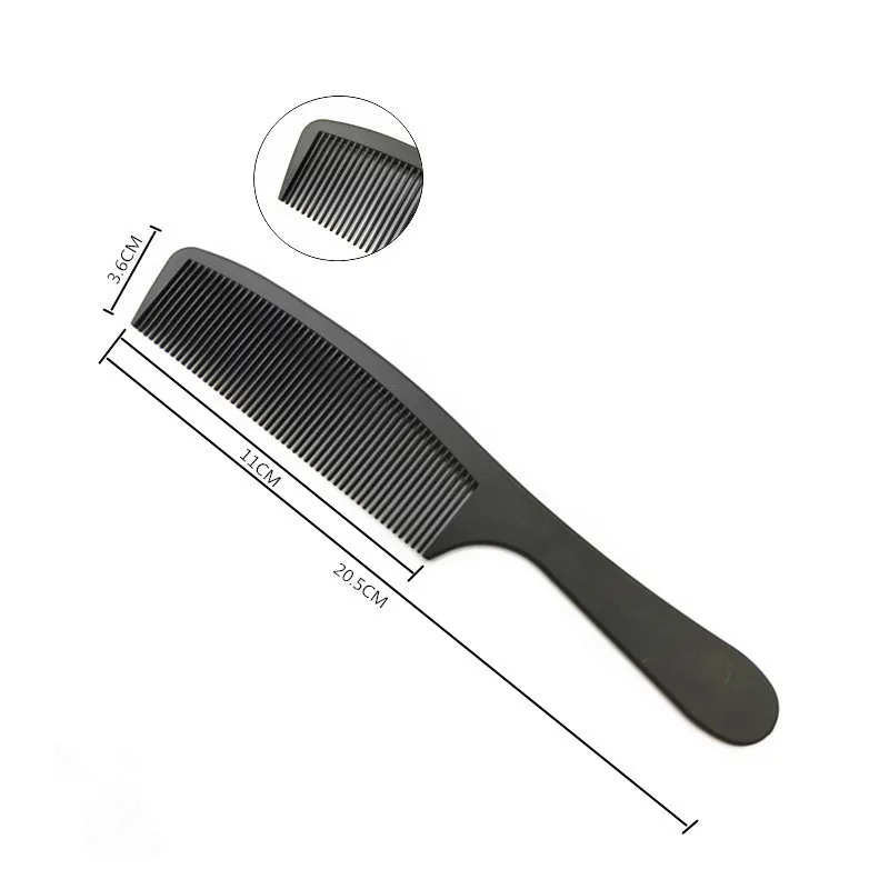 1 шт. Новая Профессиональная черная жесткая углеродная расческа для резки