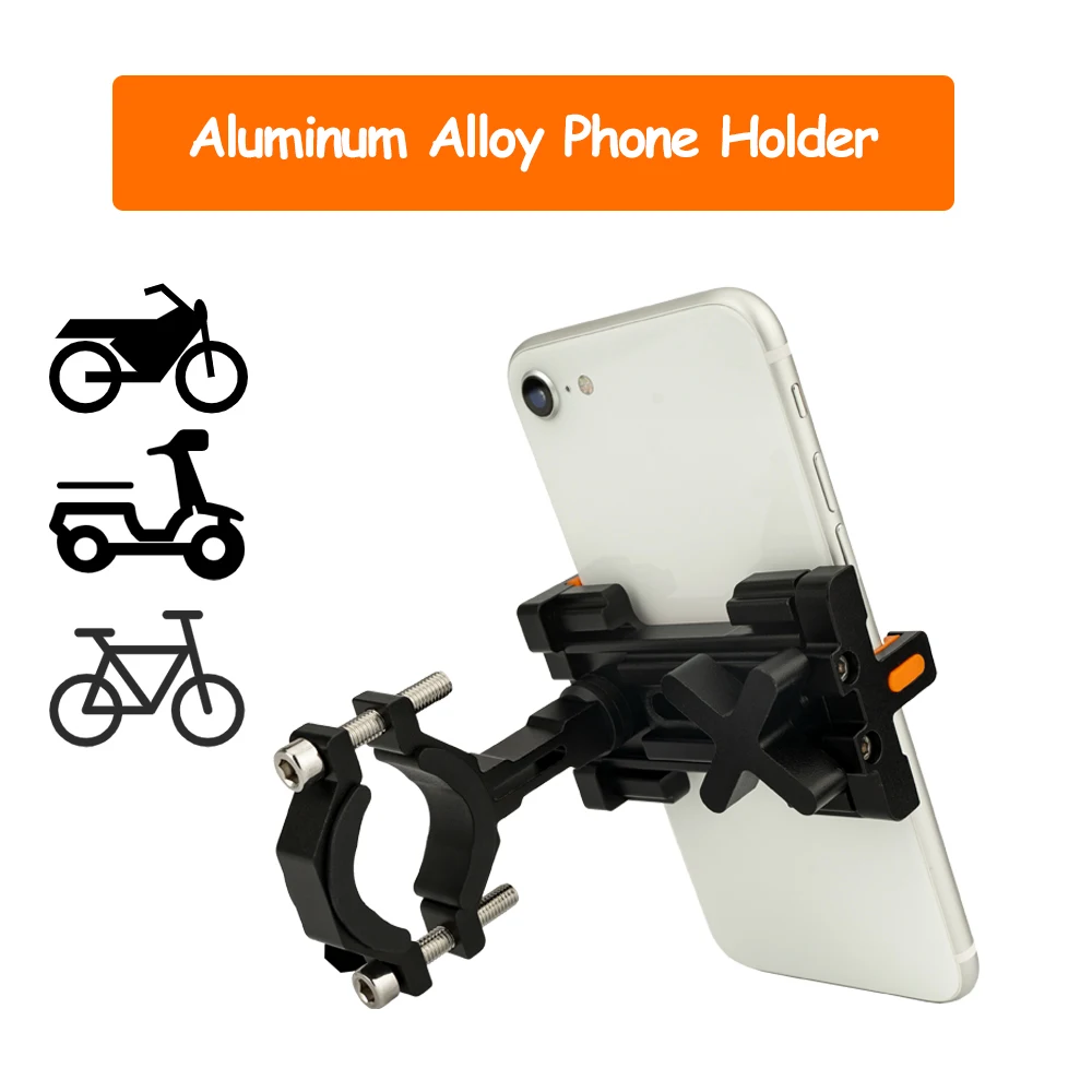 

Viaron 360 Rotatable Phone Holder for Bicycle Motorcycle Handlebar Aluminum Alloy Universal Stand Mobile Mount Bike Accessories
