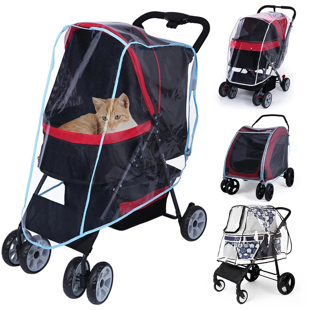 

Pet Stroller Rain Jacket Dog Cat Carrier Stroller Set Puppy Stroller Rain Car Rain Jacket Pet Stroller Accessories Pet Supplies