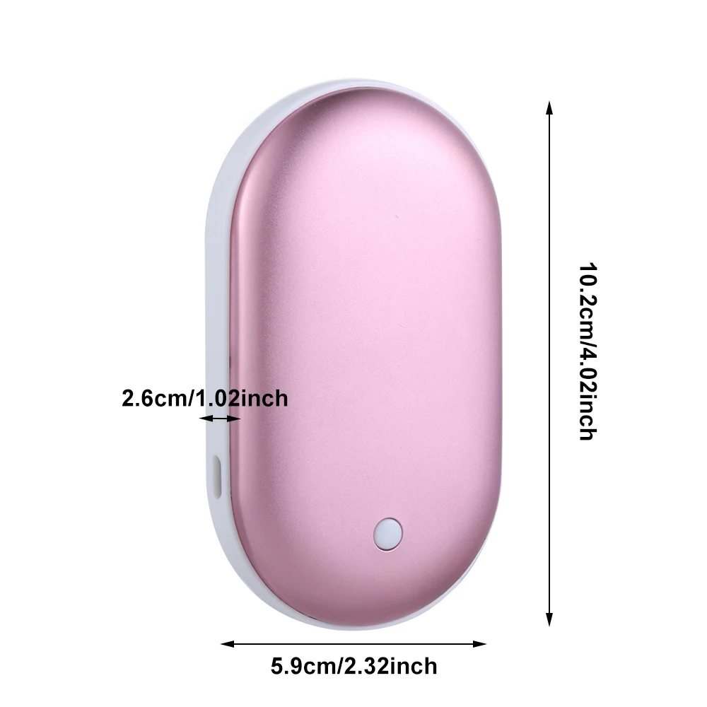 

2021 Winter 3 Warm Level Hand Warmer Intelligent temperature control 5200mah Power Bank Mini USB Charger Double-Side Heating