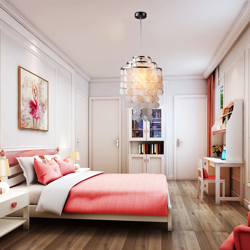 Подвесная Подвеска из морской раковины в европейском стиле 3 вида E27|Подвесные