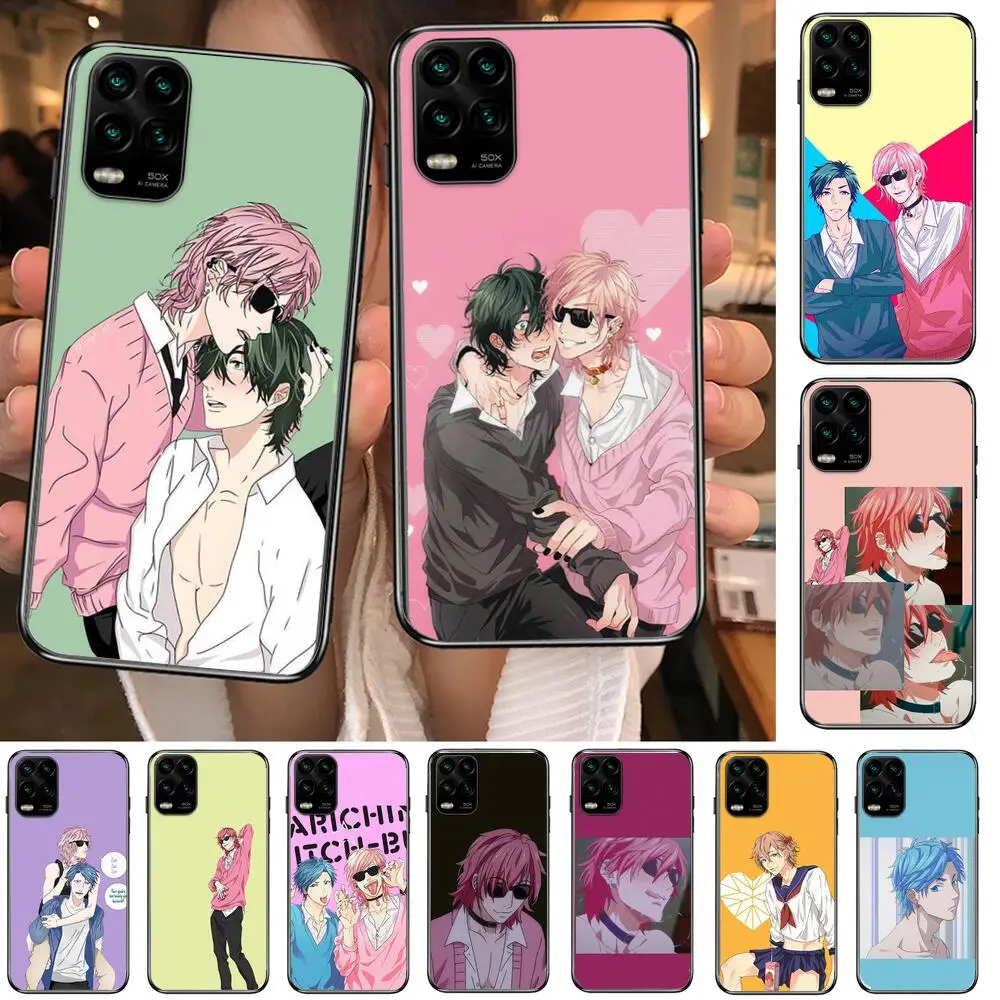 

Yarichin Club anime cartoon Phone Case For XiaoMi Redmi Note 11 10 9S 8 7 6 5 A Pro T Y1 Anime Black Cover Silicone Back Pre sty